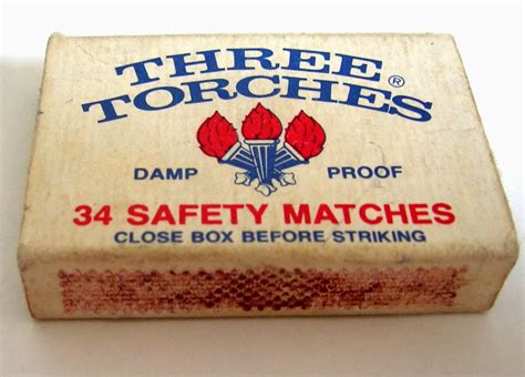 safety matches box old